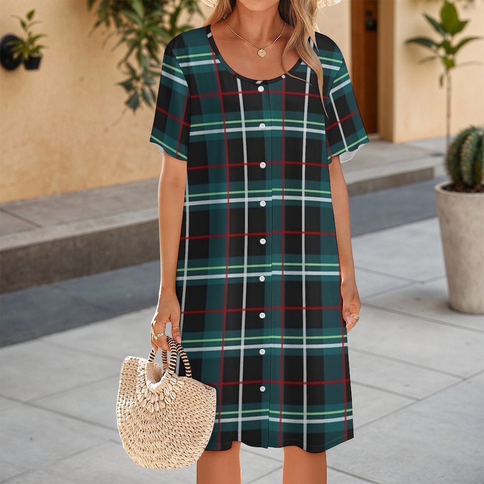 Modello di abito Frankie Stein - Korean Style A Line Shirt Dress recensione e prezzo