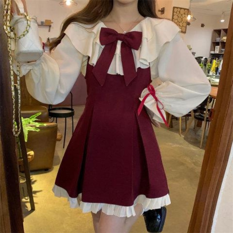 2025 Nuovo Coreano Dolce Vesti - Korean Style A Line Shirt Dress recensione e prezzo