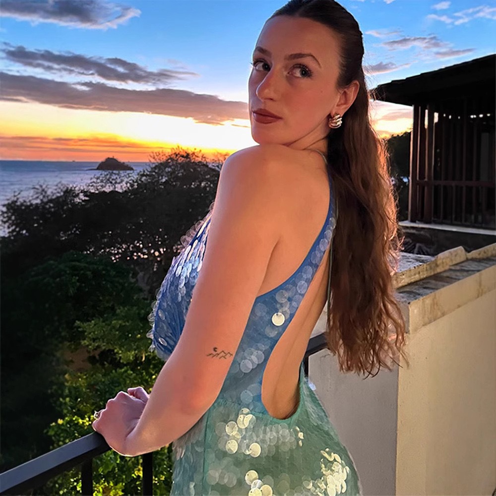 ONE TO WAN Abito da donna Y2K  - Y2K Backless Halter Mini Dress recensione e prezzo